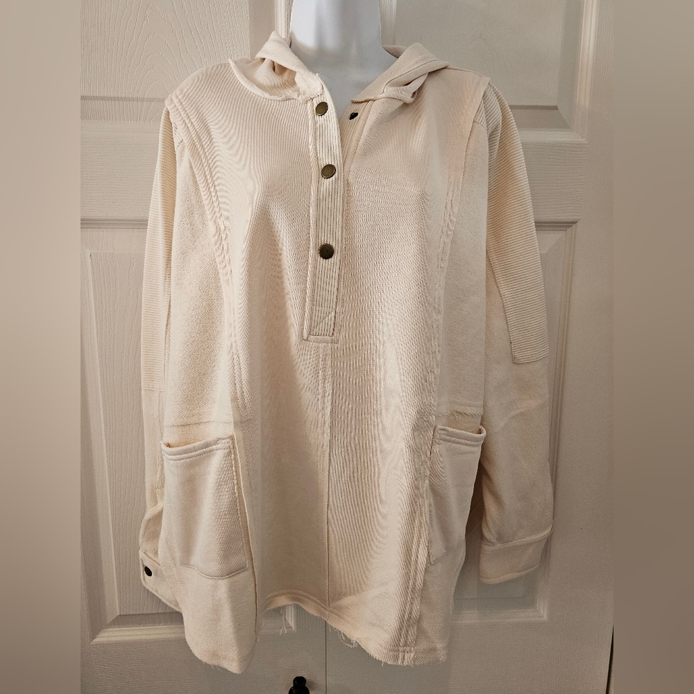 Blu Pepper Cream Knit Pullover - image 1